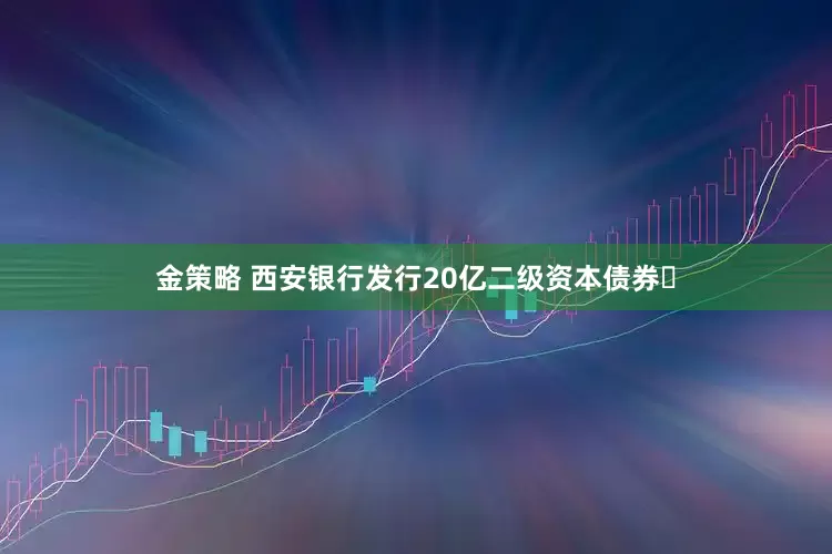 金策略 西安银行发行20亿二级资本债券​